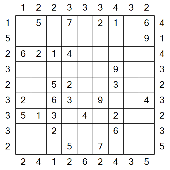 Skyscraper Sudoku - Moyen