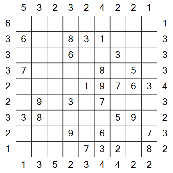 Skyscraper Sudoku - Moyen