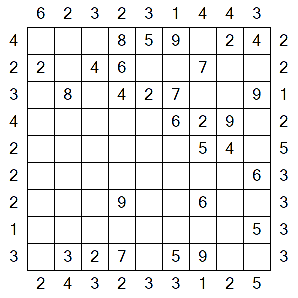 Skyscraper Sudoku - Moyen
