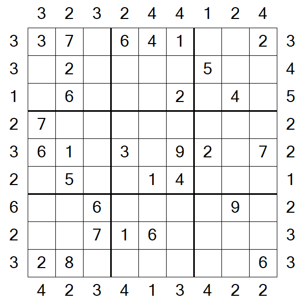 Skyscraper Sudoku - Moyen