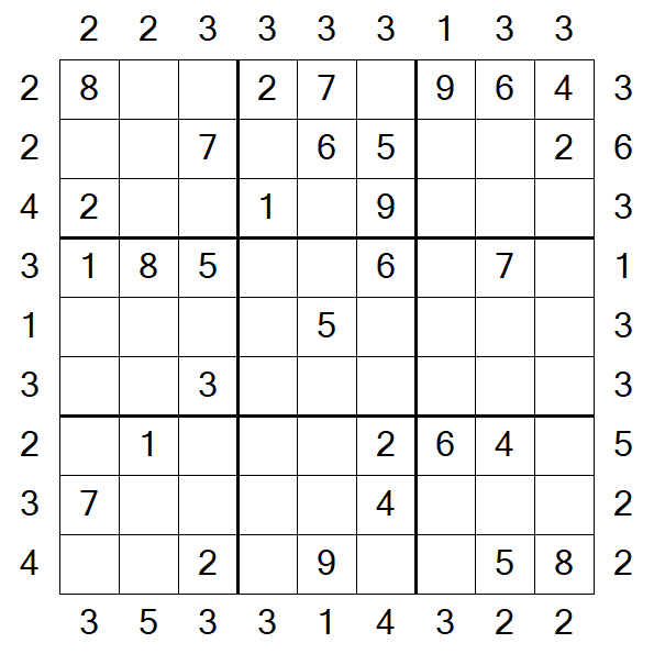 Skyscraper Sudoku - Medio
