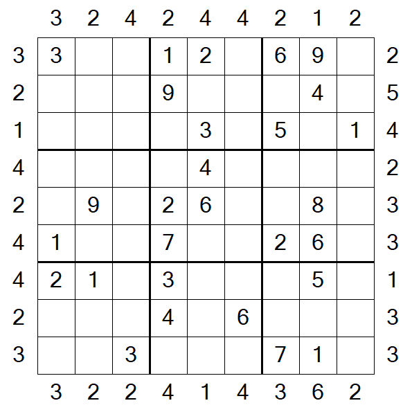 Skyscraper Sudoku - Medio