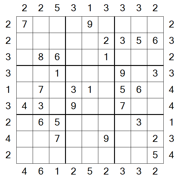 Skyscraper Sudoku - Medio