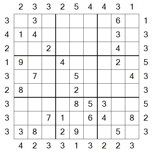 Skyscraper Sudoku - Medio