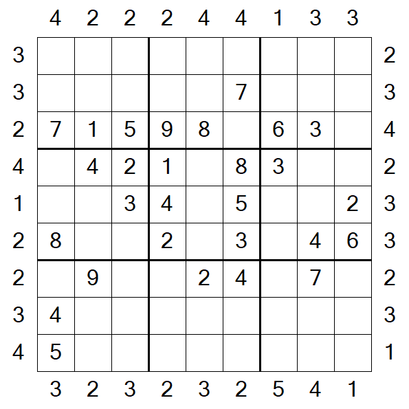 Skyscraper Sudoku - Medio