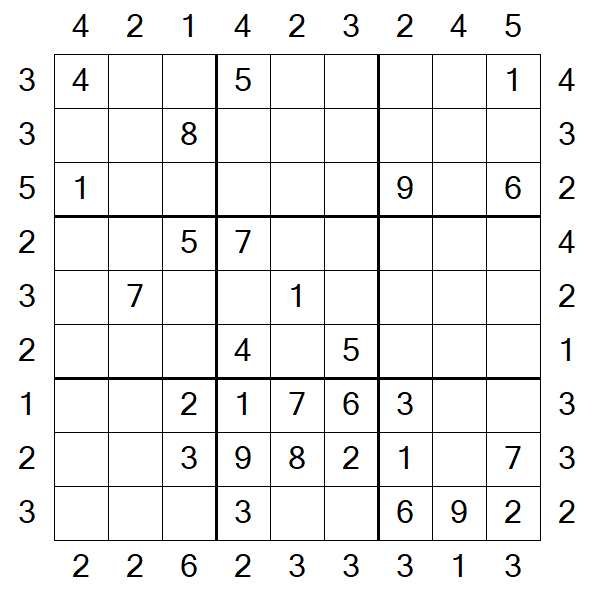 Skyscraper Sudoku - Moyen