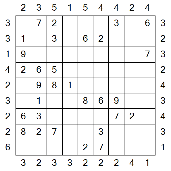 Skyscraper Sudoku - Moyen