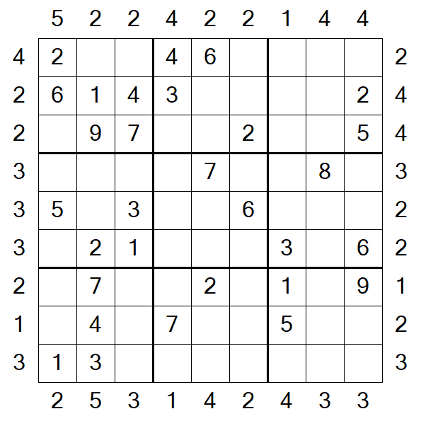 Skyscraper Sudoku - Medio