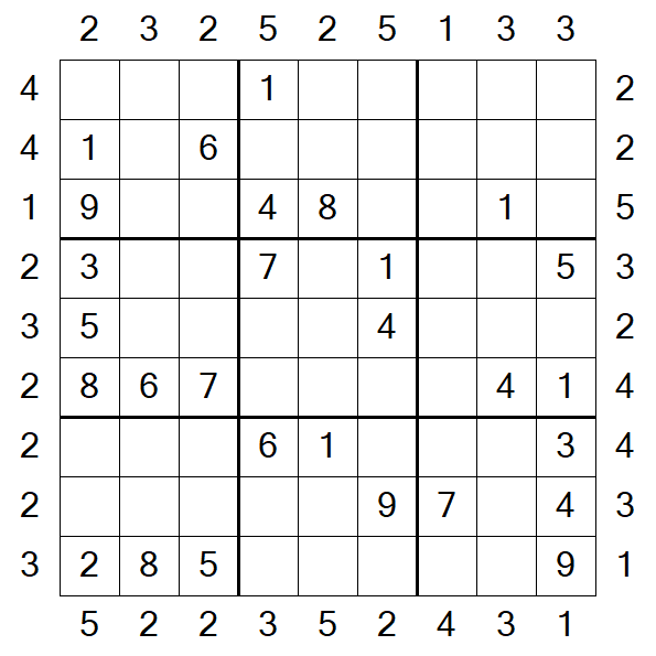 Skyscraper Sudoku - Medium