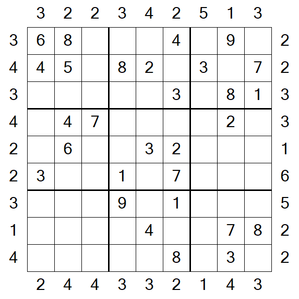 Skyscraper Sudoku - Medio