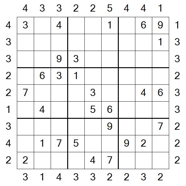Skyscraper Sudoku - Medio