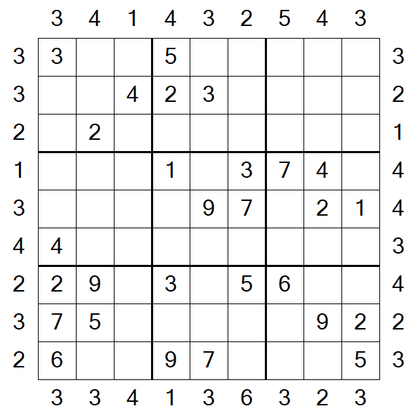 Skyscraper Sudoku - Medio