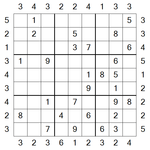 Skyscraper Sudoku - Medio