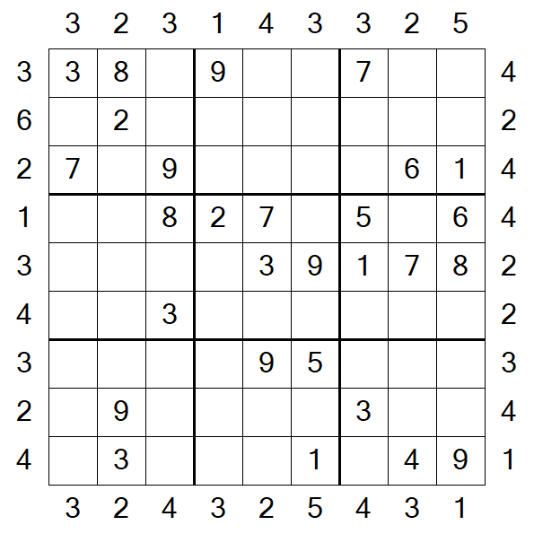 Skyscraper Sudoku - Medio