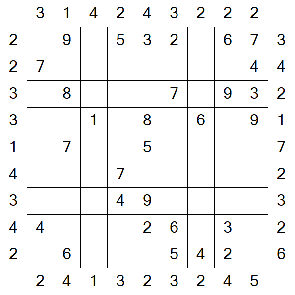 Skyscraper Sudoku - Medio
