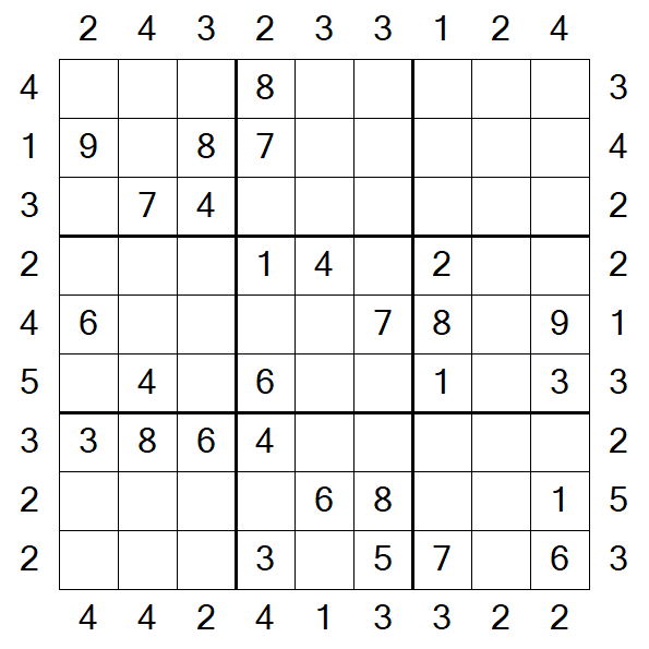 Skyscraper Sudoku - Medio