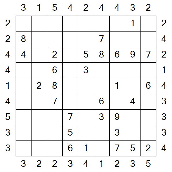 Skyscraper Sudoku - Medio