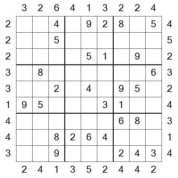 Skyscraper Sudoku - Medio