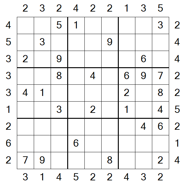 Skyscraper Sudoku - Medio