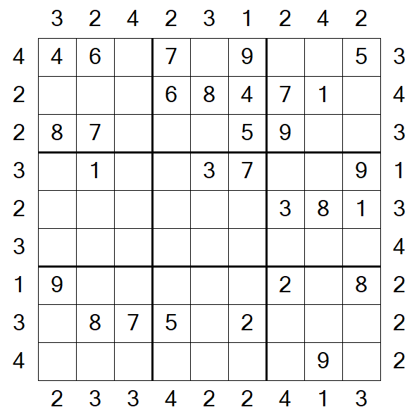 Skyscraper Sudoku - Moyen