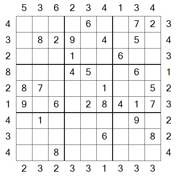 Skyscraper Sudoku - Moyen