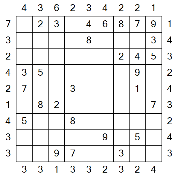 Skyscraper Sudoku - Moyen