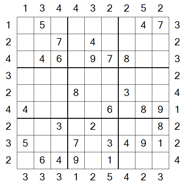 Skyscraper Sudoku - Moyen