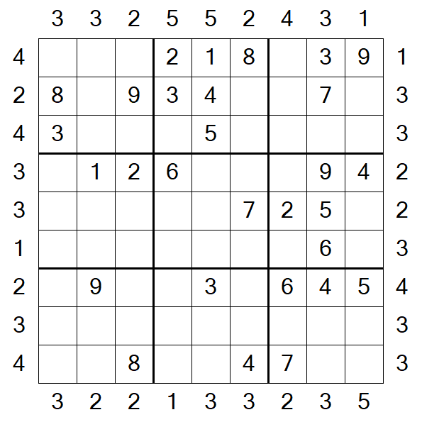 Skyscraper Sudoku - Medio