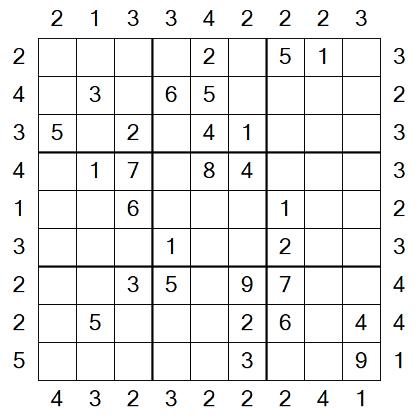 Skyscraper Sudoku - Moyen