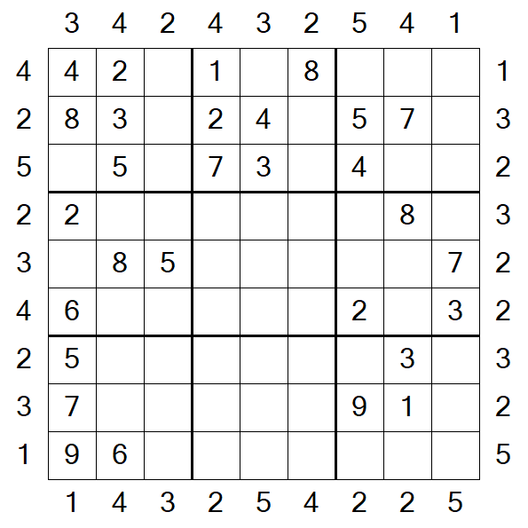 Skyscraper Sudoku - Moyen