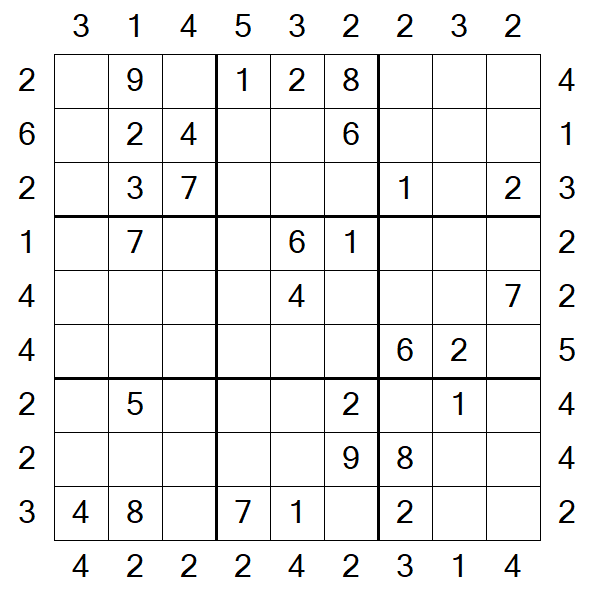 Skyscraper Sudoku - Medium