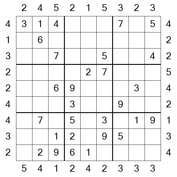 Skyscraper Sudoku - Medium