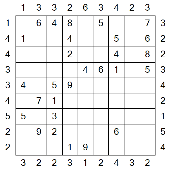 Skyscraper Sudoku - Medio