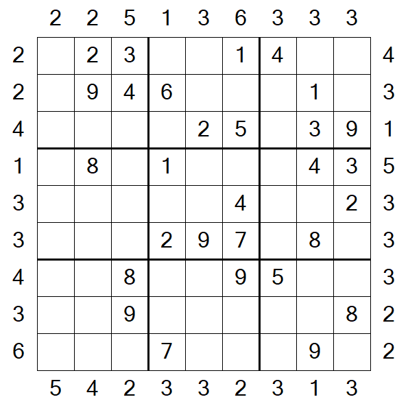 Skyscraper Sudoku - Medio