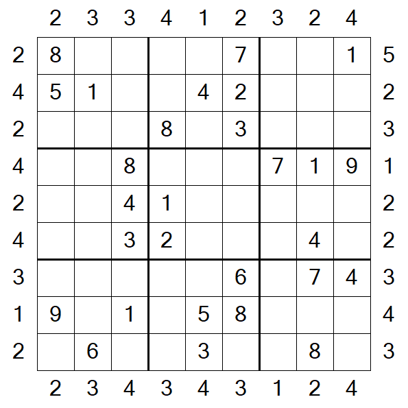 Skyscraper Sudoku - Medio