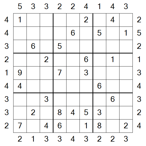 Skyscraper Sudoku - Medio