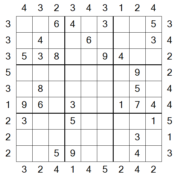 Skyscraper Sudoku - Medio