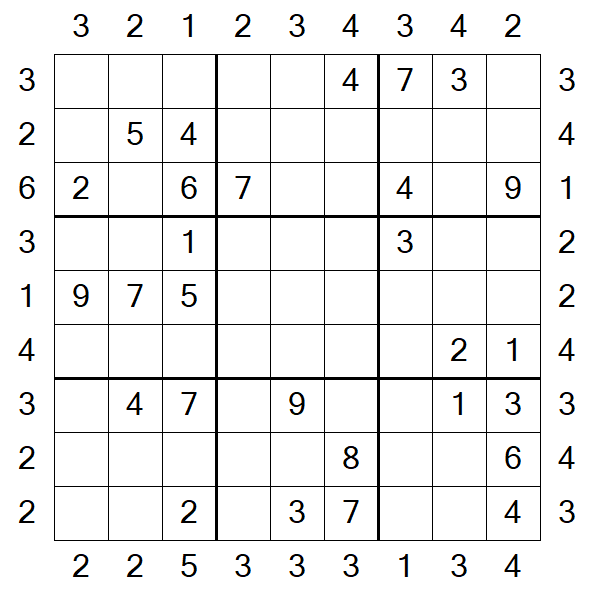 Skyscraper Sudoku - Medio