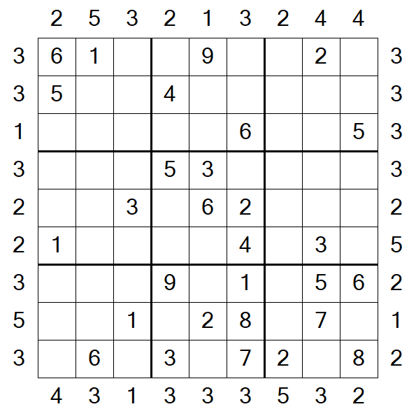 Skyscraper Sudoku - Medio