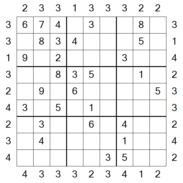 Skyscraper Sudoku - Medio
