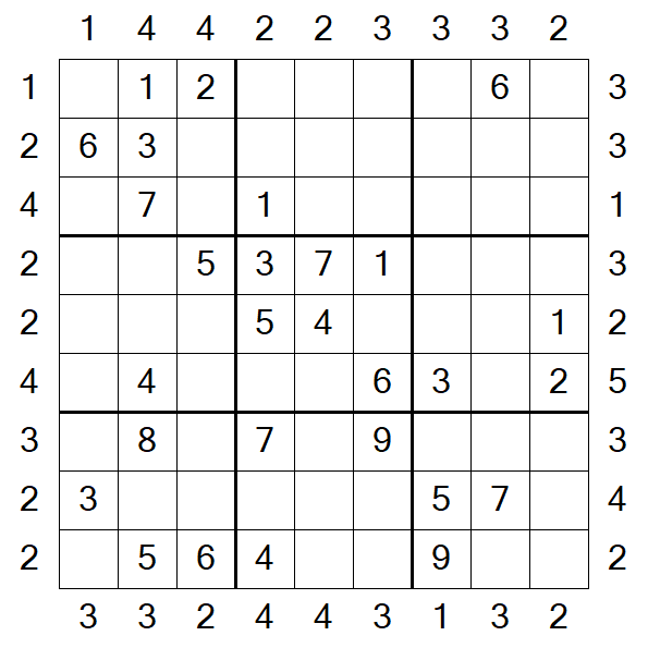 Skyscraper Sudoku - Medio