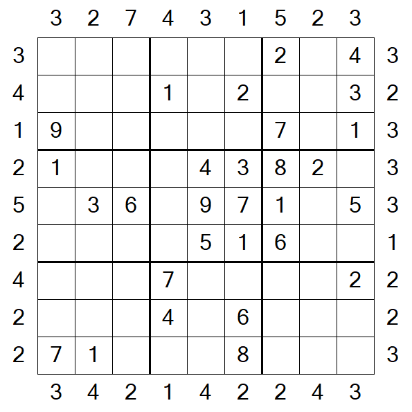 Skyscraper Sudoku - Medio