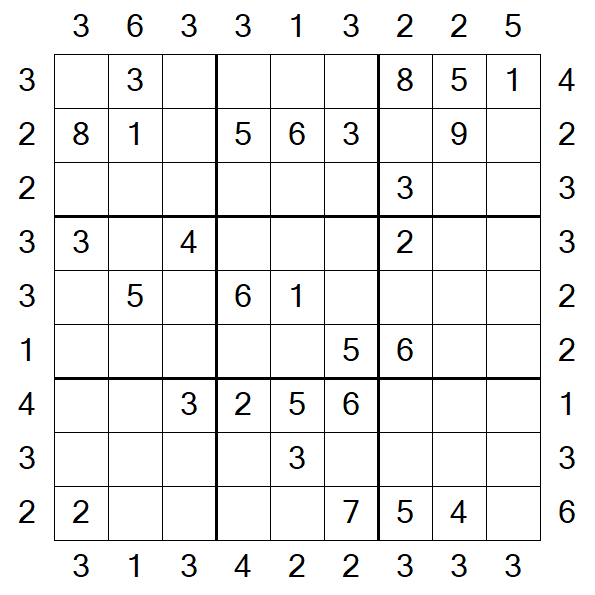 Skyscraper Sudoku - Medio