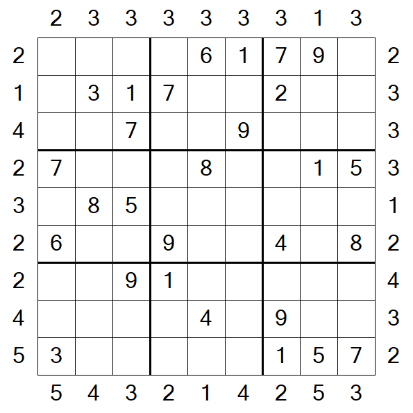 Skyscraper Sudoku - Medio