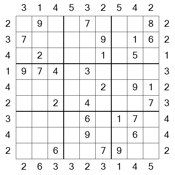 Skyscraper Sudoku - Medio