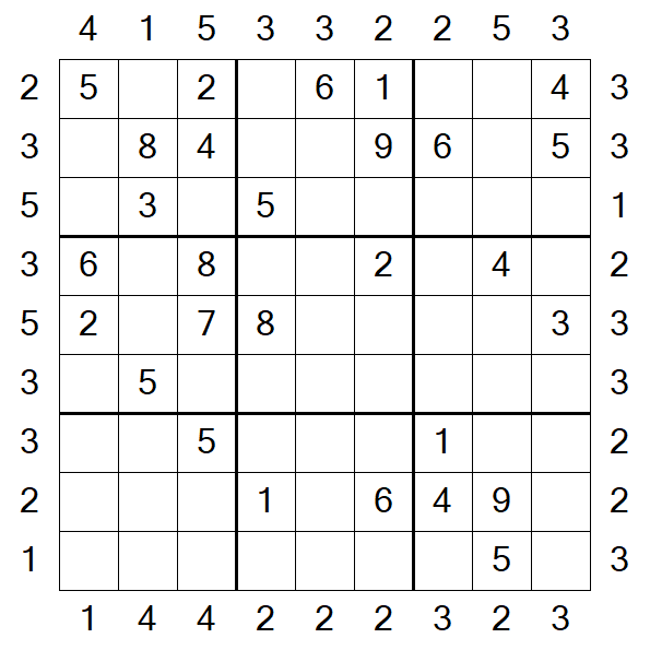 Skyscraper Sudoku - Medio