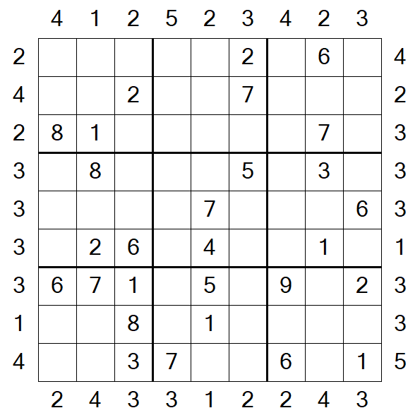 Skyscraper Sudoku - Medio