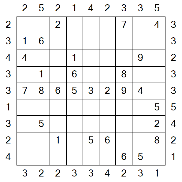 Skyscraper Sudoku - Medio
