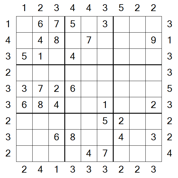 Skyscraper Sudoku - Medio