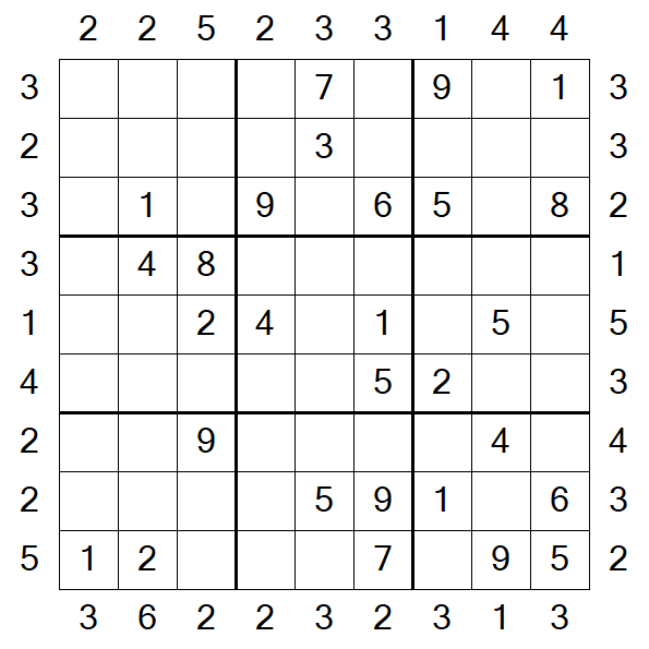 Skyscraper Sudoku - Medio